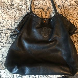 Black tory burch carryall bag